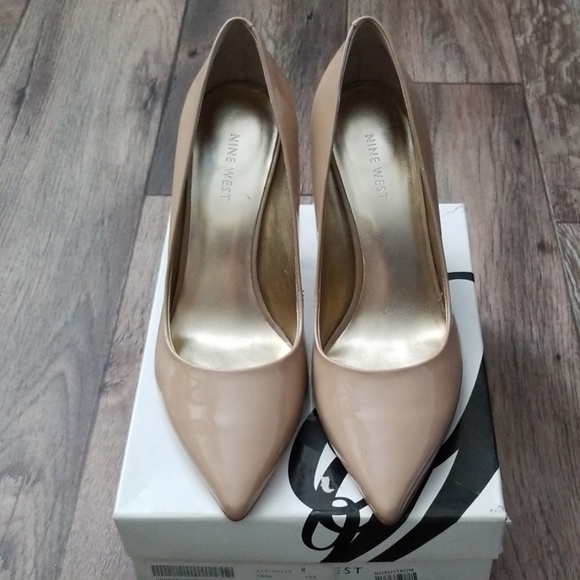 Nine West Shoes - Nine West Nude Patent Heels
